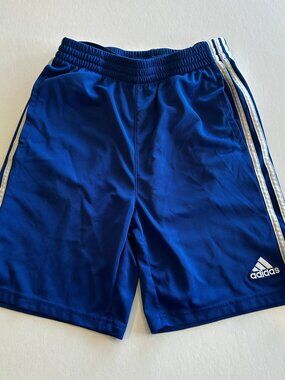 Adidas Boys Large Blue Athletic Shorts